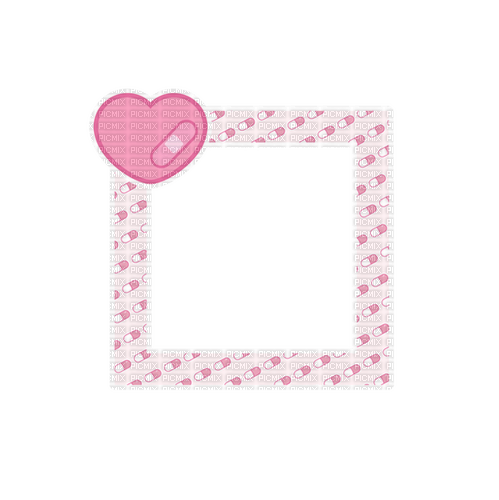 pill heart frame - Free PNG