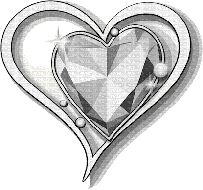 ♡§m3§♡ VDAY SILVER HEART LIGHT ANIMATED - Ingyenes animált GIF