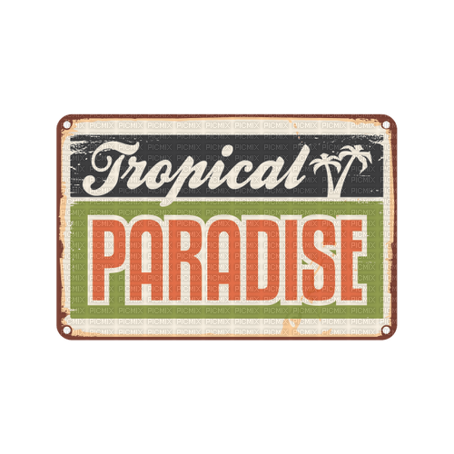 Tropical Paradise Text - Bogusia - δωρεάν png