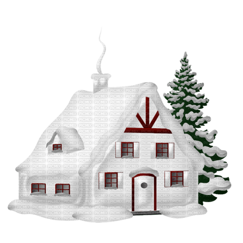 Winter House Home - png gratis
