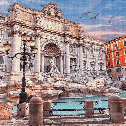 soave background animated  rome blue brown teal - GIF animate gratis