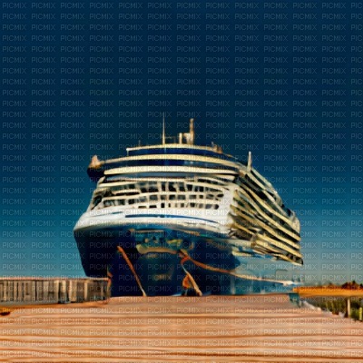 Cruise Ship and Dock - ilmainen png