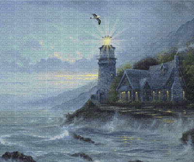 The lighthouse - GIF เคลื่อนไหวฟรี
