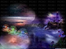 paysage de nuit - zadarmo png