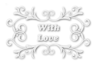 soave text deco with love valentine white - png gratis