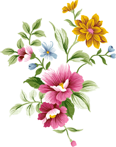 kikkapink deco spring summer flowers - δωρεάν png