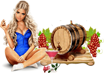 autumn automne grapes raisin femme woman frau beauty tube human person people - Free PNG