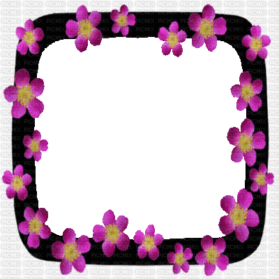 frame cadre rahmen  deco tube spring printemps frühling primavera весна wiosna  flower fleur blossom bloom blüte fleurs blumen  gif anime animated animation pink - GIF animé gratuit