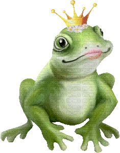 frog (created with gimp) - Free animated GIF
