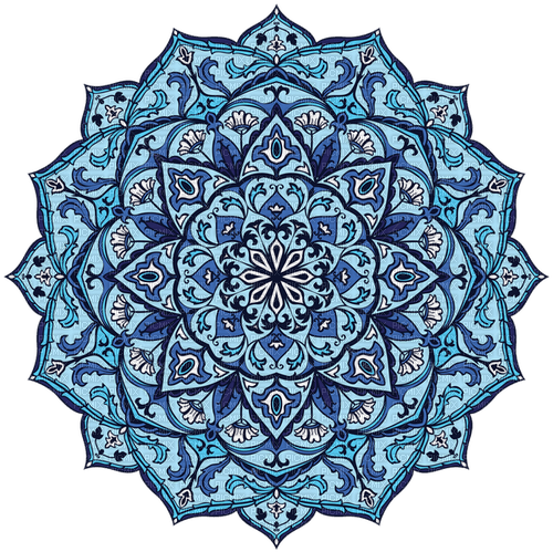 Blue Mandala - 免费PNG