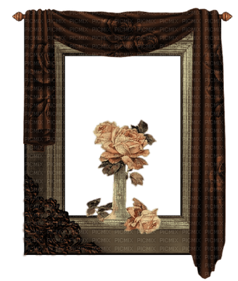 minou-window curtain flower - безплатен png