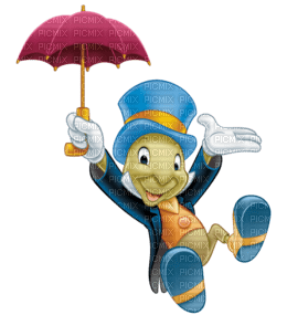 Kaz_Creations Cartoon Jimmy Cricket  With Umbrella - gratis png