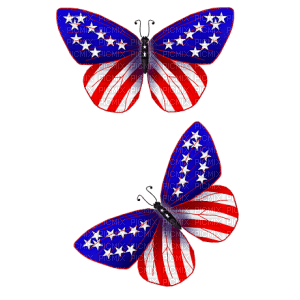 Kaz_Creations America American  Butterflies - png grátis