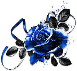 soave deco vintage gothic rose flowera corner - PNG gratuit