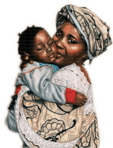 Rena Afrika Mutter Kind Child Mother - фрее пнг