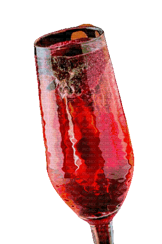 maj gif verre champagne - Darmowy animowany GIF