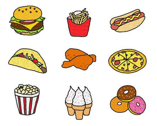 Fast Food - GIF animado gratis