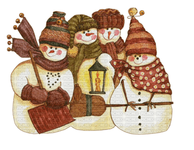 Snowmen/Lantern/Broom - darmowe png