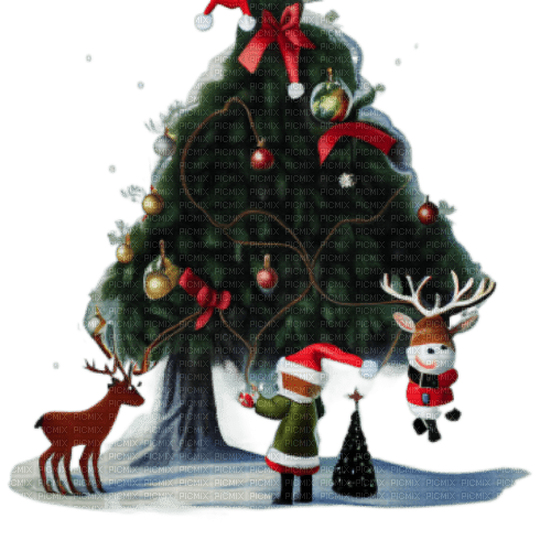kikkapink christmas clipart tree santa - gratis png