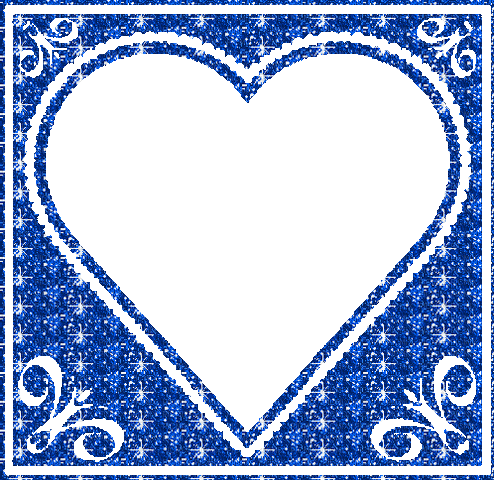 Frame. Heart. Blue. Gif. Leila - Zdarma animovaný GIF