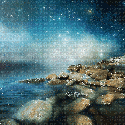 soave background animated sea summer stone - Gratis animeret GIF