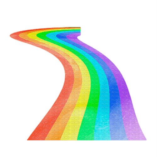 rainbow road - png gratis