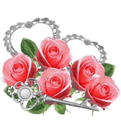 patymirabelle fleurs roses - PNG gratuit