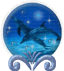 dolphin globe - Ingyenes animált GIF