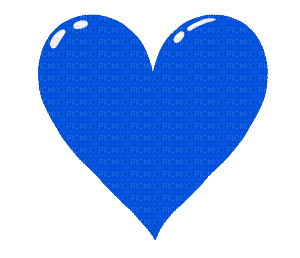 coeur brisé bleu - GIF animate gratis
