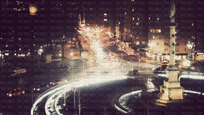 Paysage.City.Nuit.Victoriabea - Darmowy animowany GIF