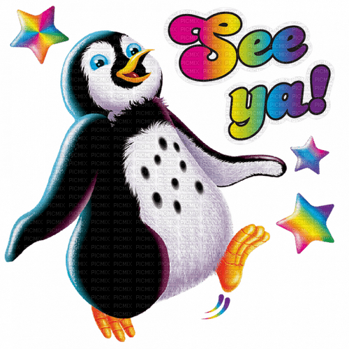 lisa frank penguin - PNG gratuit