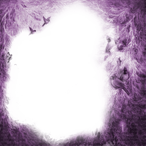 Y.A.M._Winter Fantasy frame purple - ücretsiz png