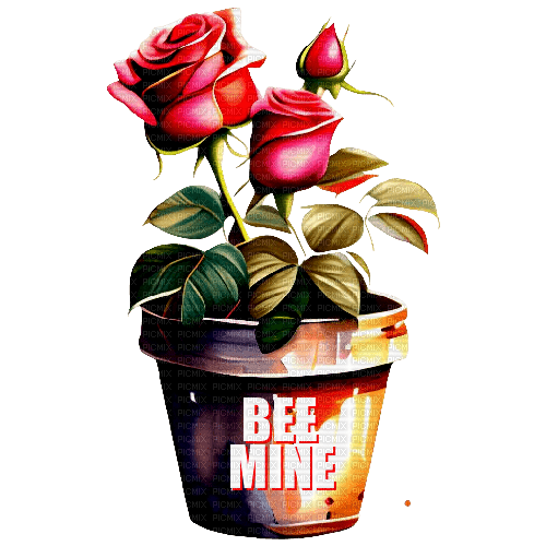 ♡§m3§♡ kawaii rose pot red image png - gratis png