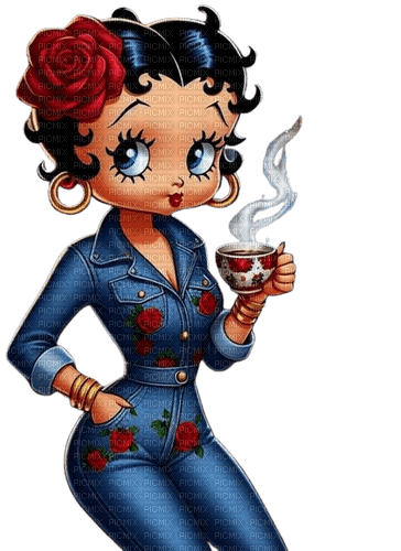 loly33 betty boop café - 免费PNG