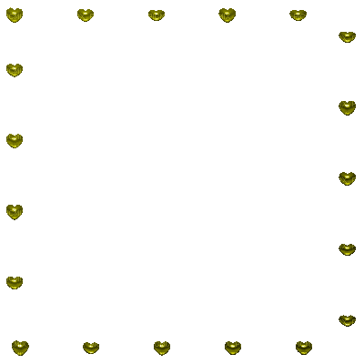 Frame, Frames, Heart, Hearts, Deco, Yellow, Gif - Jitter.Bug.Girl - Free animated GIF