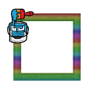 Small Rainbow Frame - Animovaný GIF zadarmo