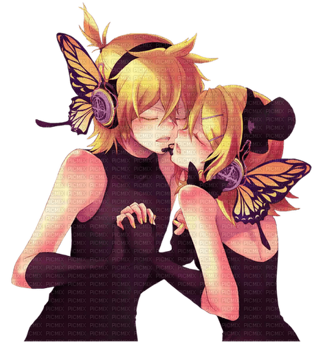 Len and Rin Kagamine - png gratis