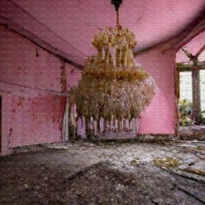 Abandoned House with Chandelier - Free PNG