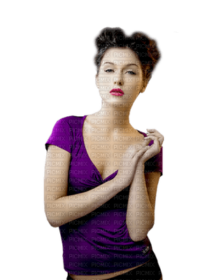 Kaz_Creations Woman Femme Purple - PNG gratuit