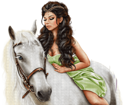 Women. Horse. Leila - 免费PNG