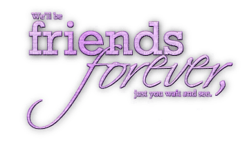 soave text friends forever purple - darmowe png