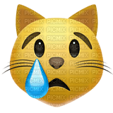 Sad cat emoji - png gratis
