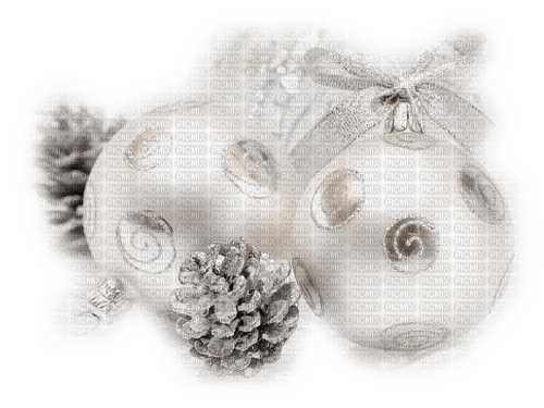 Noël.Christmas.Silver.Balls.Boules.Victoriabea - PNG gratuit