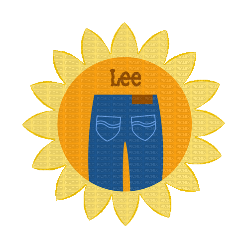 Jeans Blue Lee Yellow - Bogusia - Free animated GIF