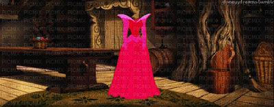 robe magique la belle au bois dormant - GIF animé gratuit