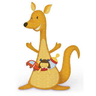 Kaz_Creations Cute Cartoon Kangaroo - бесплатно png