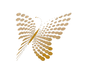Motyl złoty 1 - Δωρεάν κινούμενο GIF