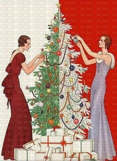 Art Deco Christmas bp - gratis png