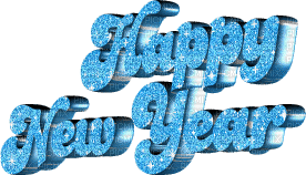 Kaz_Creations Animated Text Logo Happy New Year - Безплатен анимиран GIF