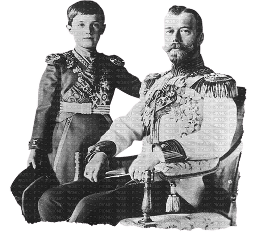 Nicolas II et Alexis Romanov - ilmainen png
